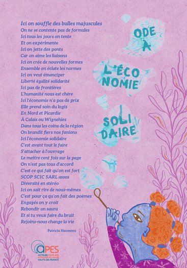 Affiche "Ode à l'économie solidaire"