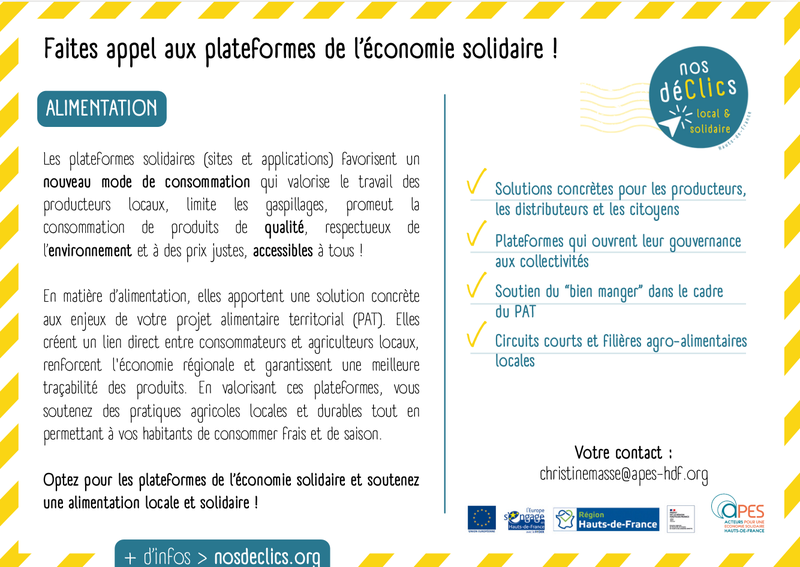 Carte potale alimentation verso